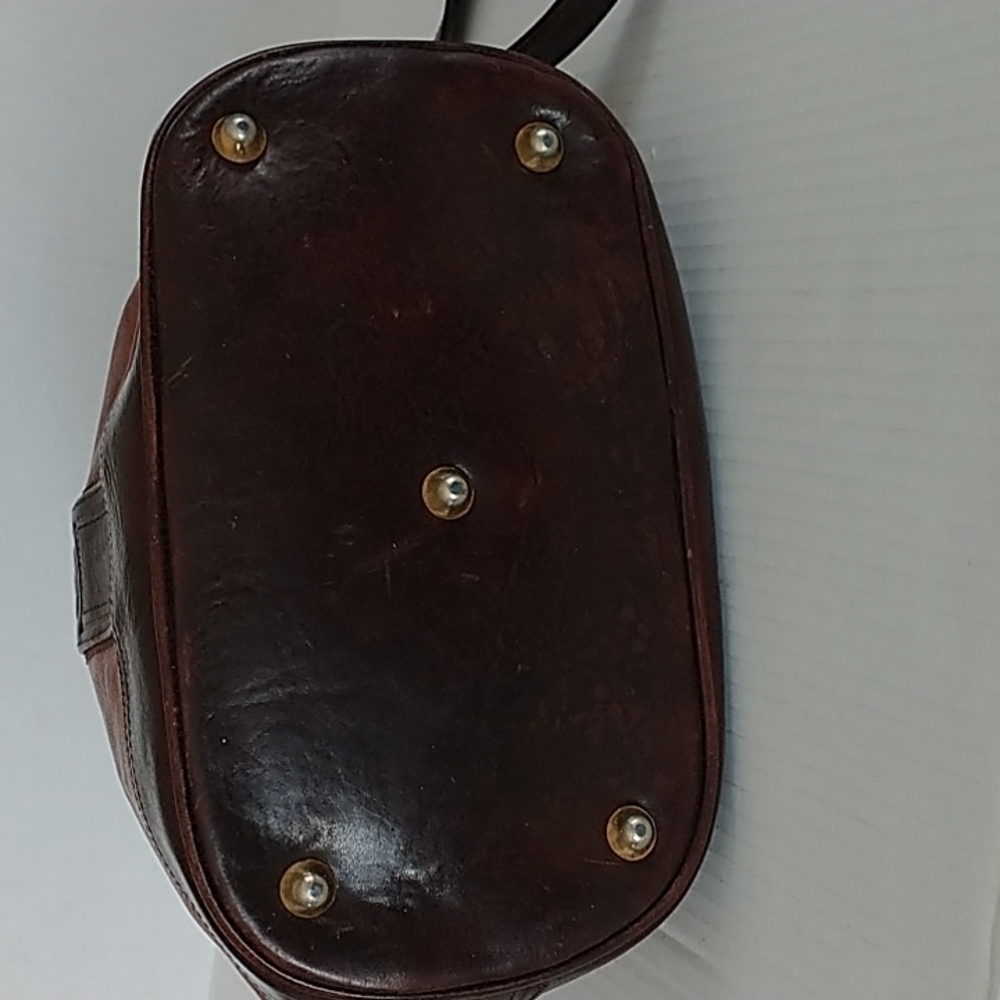 Marino Orlandi Italian Leather Vintage Bucket Bag Shoulder Tote Crossbody - Picture 8 of 16